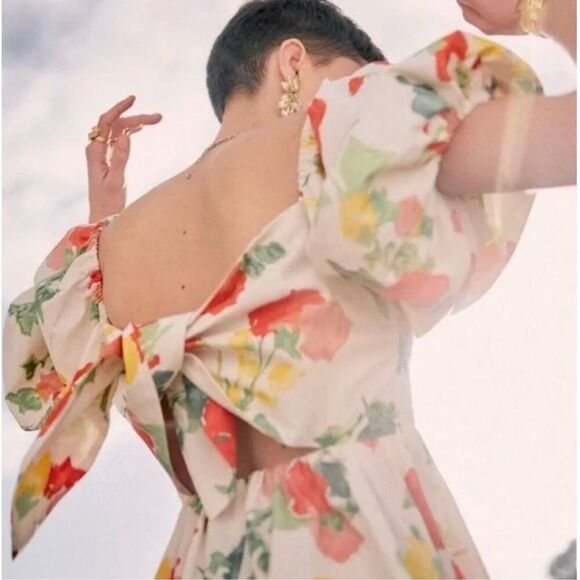 Sezane Carlotta Linen Midi Dress - Picture 3 of 10